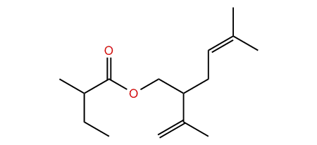 5-Methyl-2-(prop-1-en-2-yl)-hex-4-enyl 2-methylbutanoate